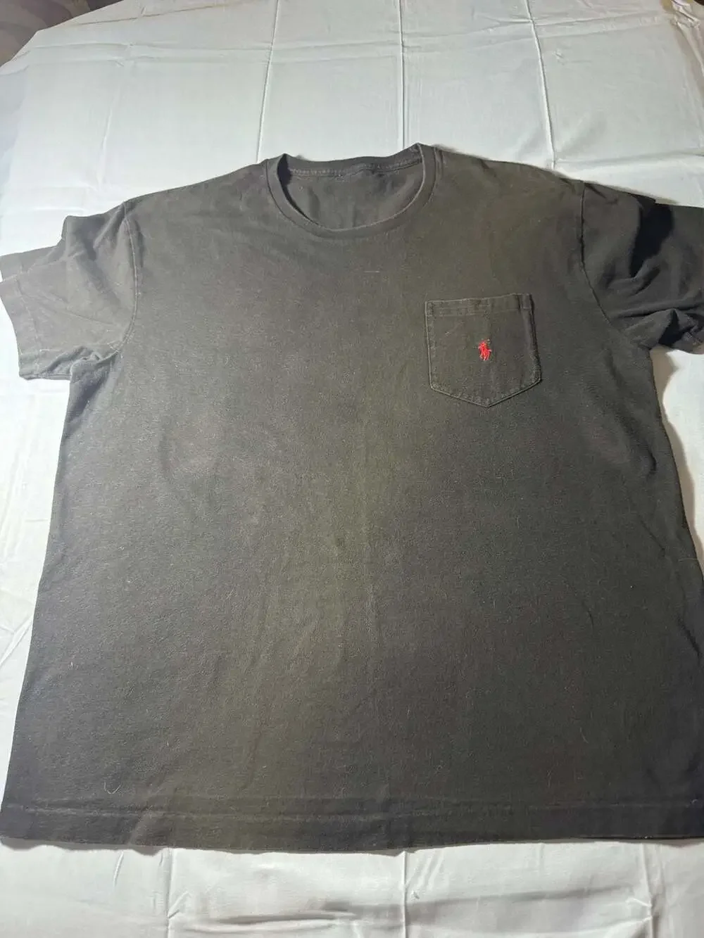 Polo Ralph Lauren Classic Fit Black Pocket T-Shirt with Red Pony Logo